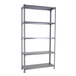 Rayonnage métallique léger sans vis 2000x1200x500 - 5 niveaux Gris - SIMON RACK - 8425437077005