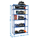 Rayonnage métallique léger sans vis 2500x1200x300 - 6 niveaux Bleu - SIMON RACK - 8425437077029