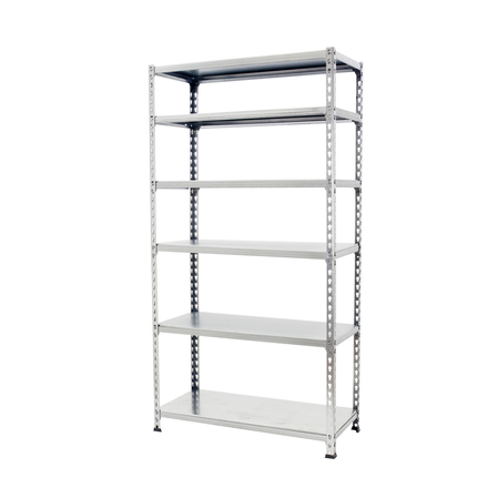 Rayonnage métallique léger sans vis 2500x1200x400 - 6 niveaux Galvanisé - SIMON RACK - 8425437077104