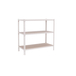 Rayonnage bois-métal léger sans vis 900x1200x400 - 3 niveaux Blanc/Bois - SIMON RACK - 8425437077234