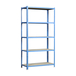Rayonnage bois-métal léger sans vis 2000x1200x300 - 5 niveaux Bleu/Bois - SIMON RACK - 8425437077463