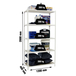 Rayonnage bois-métal léger sans vis 2000x1200x400 - 5 niveaux Blanc/Bois - SIMON RACK - 8425437077531