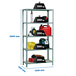 Rayonnage bois-métal léger sans vis 2000x1200x400 - 5 niveaux Bois - SIMON RACK - 8425437077548