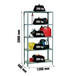 Rayonnage bois-métal léger sans vis 2000x1200x500 - 5 niveaux Gris/Bois - SIMON RACK - 8425437077609