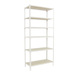 Rayonnage bois-métal léger sans vis 2500x1200x500 - 6 niveaux Blanc/Bois - SIMON RACK - 8425437077739