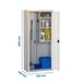 Vestiaire métallique monté 1800x600x400 - Gris/Bleu - SIMON RACK - 8425437079320