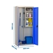 Vestiaire métallique 1800x600x400 - Gris/Bleu - SIMON RACK - 8425437079382