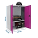 Vestiaire métallique 900x800x400 - 1 niveau Gris/Rose - SIMON RACK - 8425437079498
