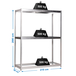 Étagère charge moyenne 500 à 600kg - 2000x2100x450 - 3 niveaux Galvanisé - SIMON RACK - 8425437081170