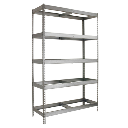 Étagère charge moyenne 500 à 600kg - 2000x2100x450 - 5 niveaux Galvanisé - SIMON RACK - 8425437081330
