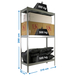 Étagère charge moyenne 500 à 600kg - 2000x2100x600 - 3 niveaux Galvanisé - SIMON RACK - 8425437081811