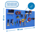 Kit établi mobile Bricolage - 400x900x35 - 1 niveau Bleu - SIMON RACK - 8425437082184