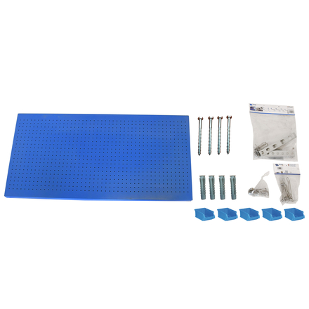 Kit établi mobile Bricolage - 600x1200x35 - 1 niveau Bleu - SIMON RACK - 8425437082252