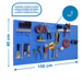 Kit établi mobile Bricolage - 400x1500x35 - 1 niveau Bleu - SIMON RACK - 8425437082276