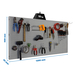 Kit établi mobile Bricolage - 400x1200x35 - 1 niveau Gris - SIMON RACK - 8425437082368