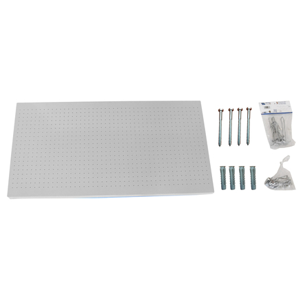 Kit établi mobile Bricolage - 400x1500x35 - 1 niveau Blanc - SIMON RACK - 8425437082542