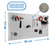 Kit établi mobile Bricolage - 600x900x35 - 1 niveau Galvanisé - SIMON RACK - 8425437082610
