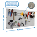 Kit établi mobile Bricolage - 600x1200x35 - 1 niveau Galvanisé - SIMON RACK - 8425437082665