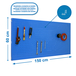 Kit établi mobile Bricolage - 600x1500x35 - 1 niveau Bleu - SIMON RACK - 8425437082740
