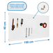 Kit établi mobile Bricolage - 400x1500x35 - 1 niveau Blanc - SIMON RACK - 8425437082771