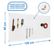 Kit établi mobile Bricolage - 400x1200x35 - 1 niveau Blanc - SIMON RACK - 8425437083600