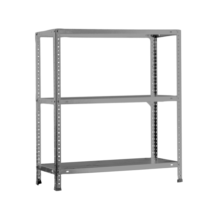 Rayonnage métallique léger à vis 1000x900x300 - 3 niveaux Gris - SIMON RACK - 8425437083686
