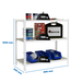 Rayonnage bois-métal léger sans vis 1000x800x400 - 3 niveaux Blanc/Bois - SIMON RACK - 8425437085802