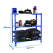 Rayonnage bois-métal léger sans vis 1000x1000x400 - 3 niveaux Bleu/Bois - SIMON RACK - 8425437085932
