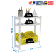 Rayonnage léger tri de bouteille sans vis 1000x800x300 - 3 niveaux Blanc - SIMON RACK - 8425437087776