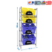 Rayonnage léger tri de bouteille sans vis 2000x800x300 - 4 niveaux Gris - SIMON RACK - 8425437087844