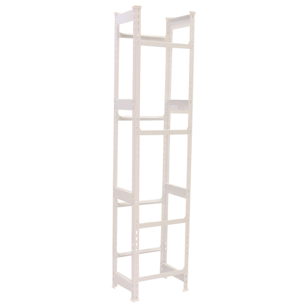 Rayonnage léger tri de bouteille sans vis 2000x400x300 - 4 niveaux Blanc - SIMON RACK - 8425437087868