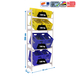 Rayonnage léger tri de bouteille sans vis 2000x800x300 - 4 niveaux Blanc - SIMON RACK - 8425437087875