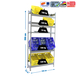 Rayonnage léger tri de bouteille sans vis 2000x1000x300 - 5 niveaux Gris - SIMON RACK - 8425437087905