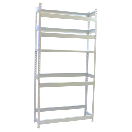 Rayonnage léger tri de bouteille sans vis 2000x1000x300 - 5 niveaux Blanc - SIMON RACK - 8425437087929