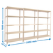 Rayonnage métallique léger à vis 1800x900x400 - Blanc - SIMON RACK - 8425437088551