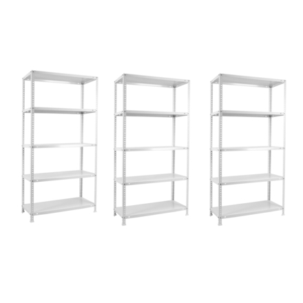 Rayonnage métallique léger à vis 1800x1000x400 - Blanc - SIMON RACK - 8425437088568