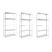 Rayonnage métallique léger à vis 1800x1000x400 - Blanc - SIMON RACK - 8425437088568