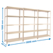 Rayonnage métallique léger à vis 1800x1000x400 - Blanc - SIMON RACK - 8425437088568
