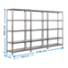 Rayonnage métallique léger sans vis 2000x1000x400 - 15 niveaux Galvanisé - SIMON RACK - 8425437088582