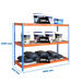 Étagère mobile charge moyenne 400kg - 2000x1800x600 - 3 niveaux Bleu/Orange - SIMON RACK - 8425437089862