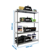Étagère charge moyenne 500 à 600kg - 2000x1500x750 - 4 niveaux Gris - SIMON RACK - 8425437090943
