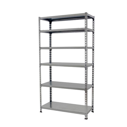 Rayonnage métallique léger sans vis 2500x1100x500 - 6 niveaux Gris - SIMON RACK - 8425437091520