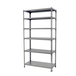 Rayonnage métallique léger sans vis 2500x1200x400 - 6 niveaux Gris - SIMON RACK - 8425437091605