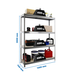 Étagère mobile charge moyenne 400kg - 2000x1200x750 - 4 niveaux Gris - SIMON RACK - 8425437091742