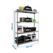 Étagère mobile charge moyenne 400kg - 2000x1800x750 - 4 niveaux Gris - SIMON RACK - 8425437091902