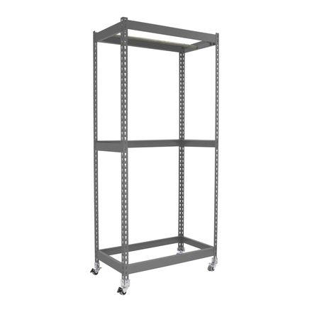 Rayonnage pour vêtements 1575x1500x600 - 1 niveau Gris - SIMON RACK - 8425437093388
