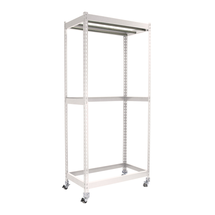 Rayonnage pour vêtements 3075x1500x600 - 1 niveau Blanc - SIMON RACK - 8425437093463