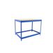 Kit établi Basic - 900x1500x450 - 1 niveau Bleu/Bois - SIMON RACK - 8425437093784