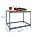 Kit établi Basic - 900x2100x450 - 1 niveau Gris/Bois - SIMON RACK - 8425437093838