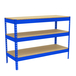 Kit établi Basic - 900x1500x450 - 3 niveaux Bleu/Bois - SIMON RACK - 8425437094026